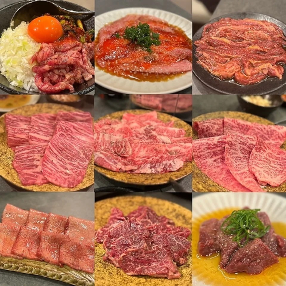 厚切り肉と厳選和牛の盛り合わせ
